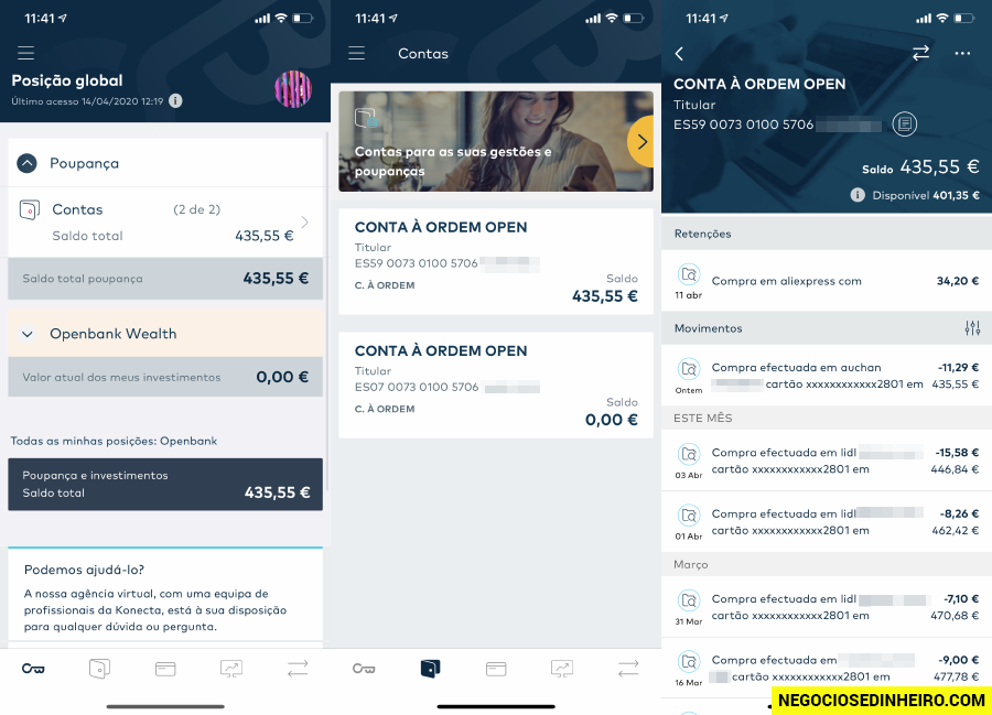 Conta Openbank app